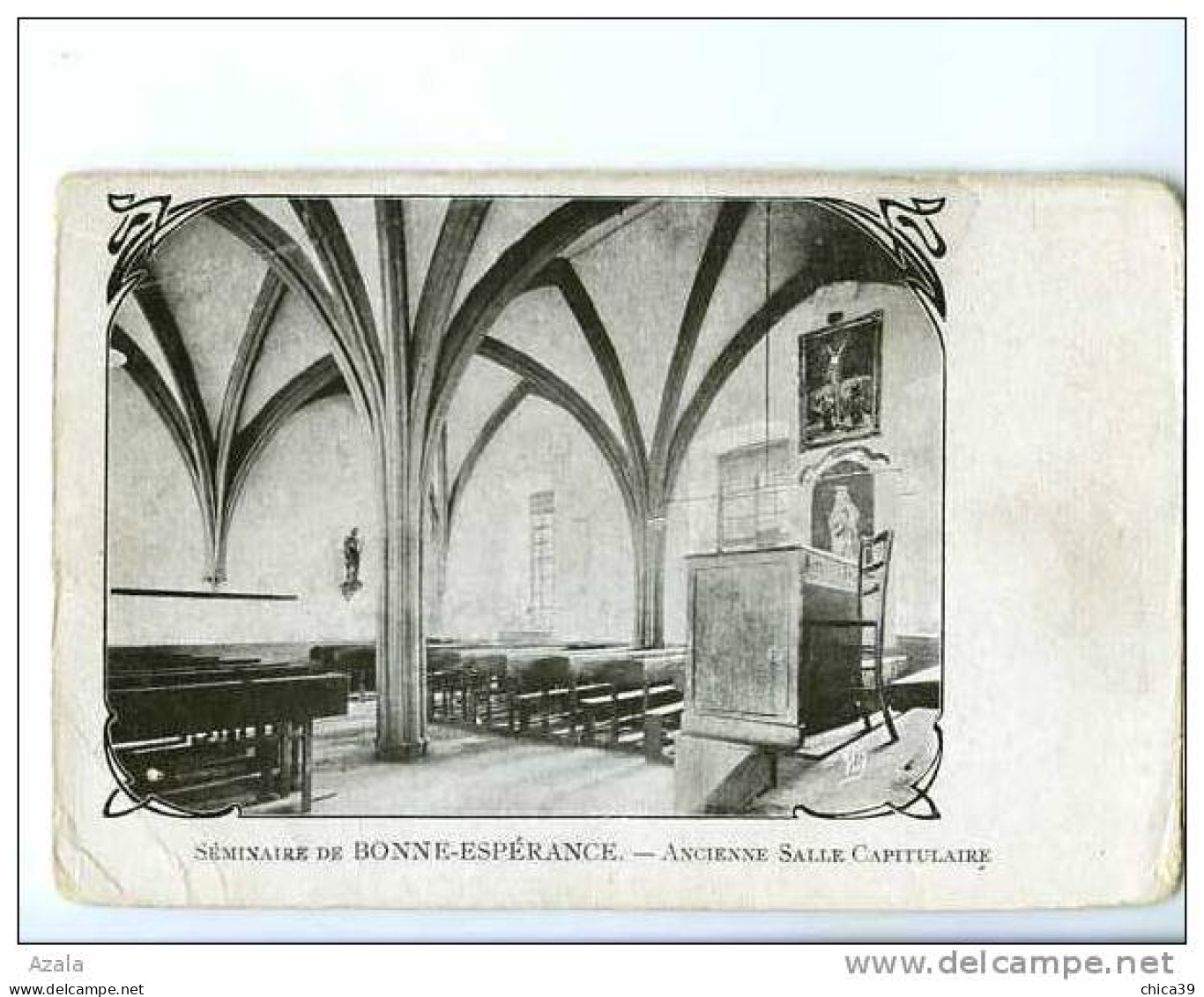 015703  -  Séminaire De Bonne-Espérance  -  Ancienne Salle Capitulaire   -   Carte Art Nouveau - Estinnes