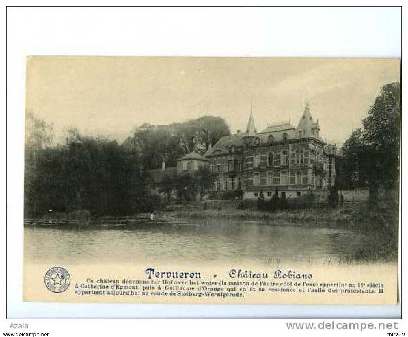 007187  -  Tervueren  -  Château Robiano - Tervuren