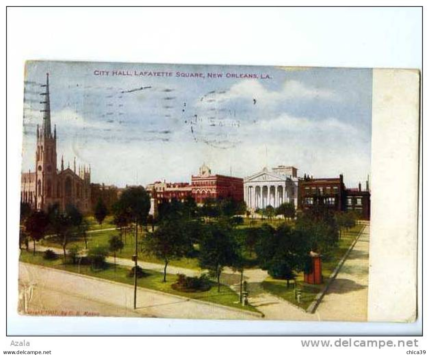 007487  -  City Hall, Lafayette Square, New Orleans - New Orleans