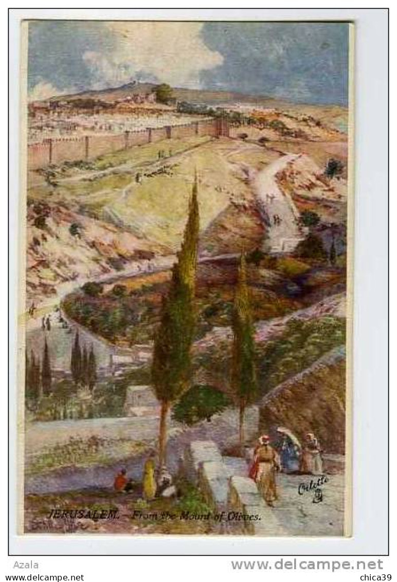 003004  -   JERUSALEM  -  From The Mount Of Olives  Par L'illustrateur Fulleylove - Palestine