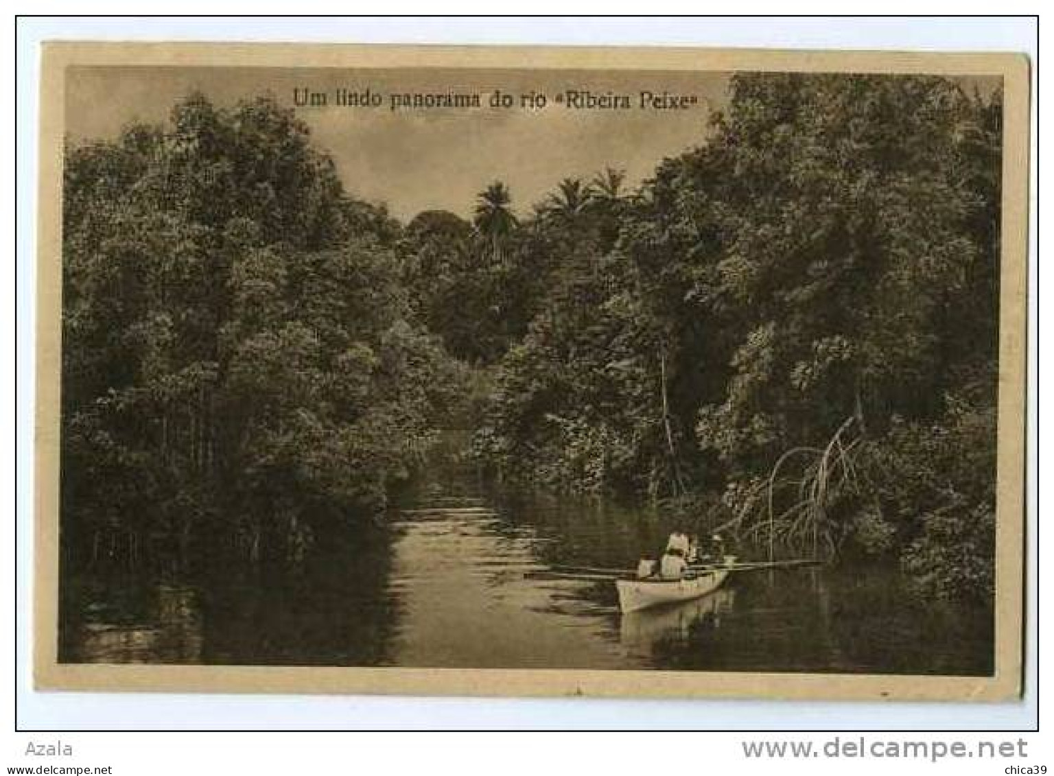 015736  -  Sao Tome Et Principe  -   Um Lindo Panorama Do Rio " Ribeira Peixe " - São Tomé Und Príncipe