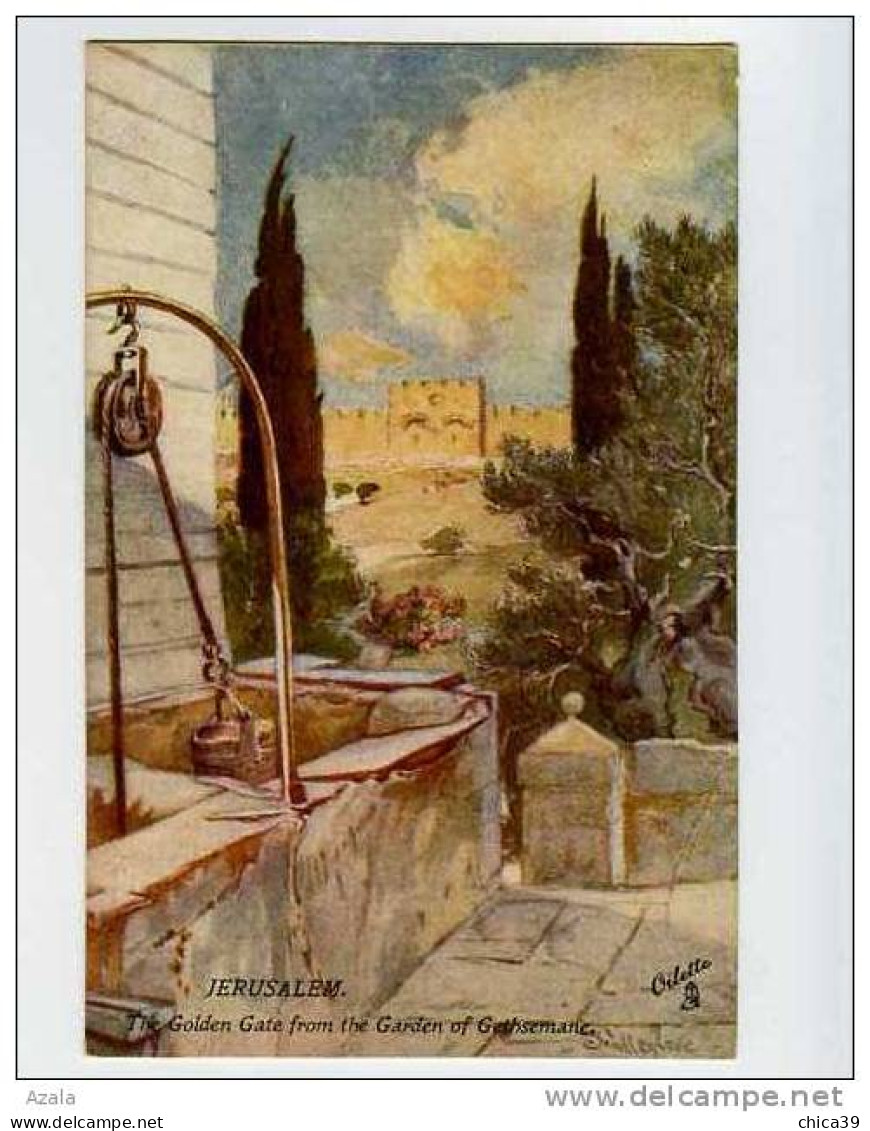 003003  -   JERUSALEM  -  The Golden Gate From The Garden Of Gethsemane Par L'Illustrateur Fulleylove - Palestine
