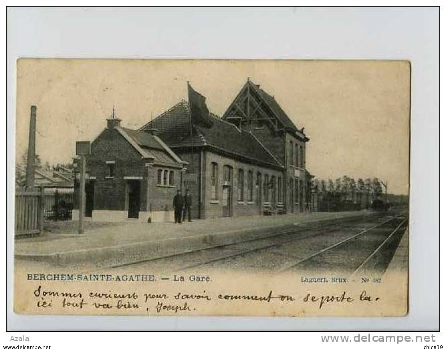 008881  -  BERCHEM-SAINTE-AGATHE  -  La Gare - Berchem-Ste-Agathe - St-Agatha-Berchem