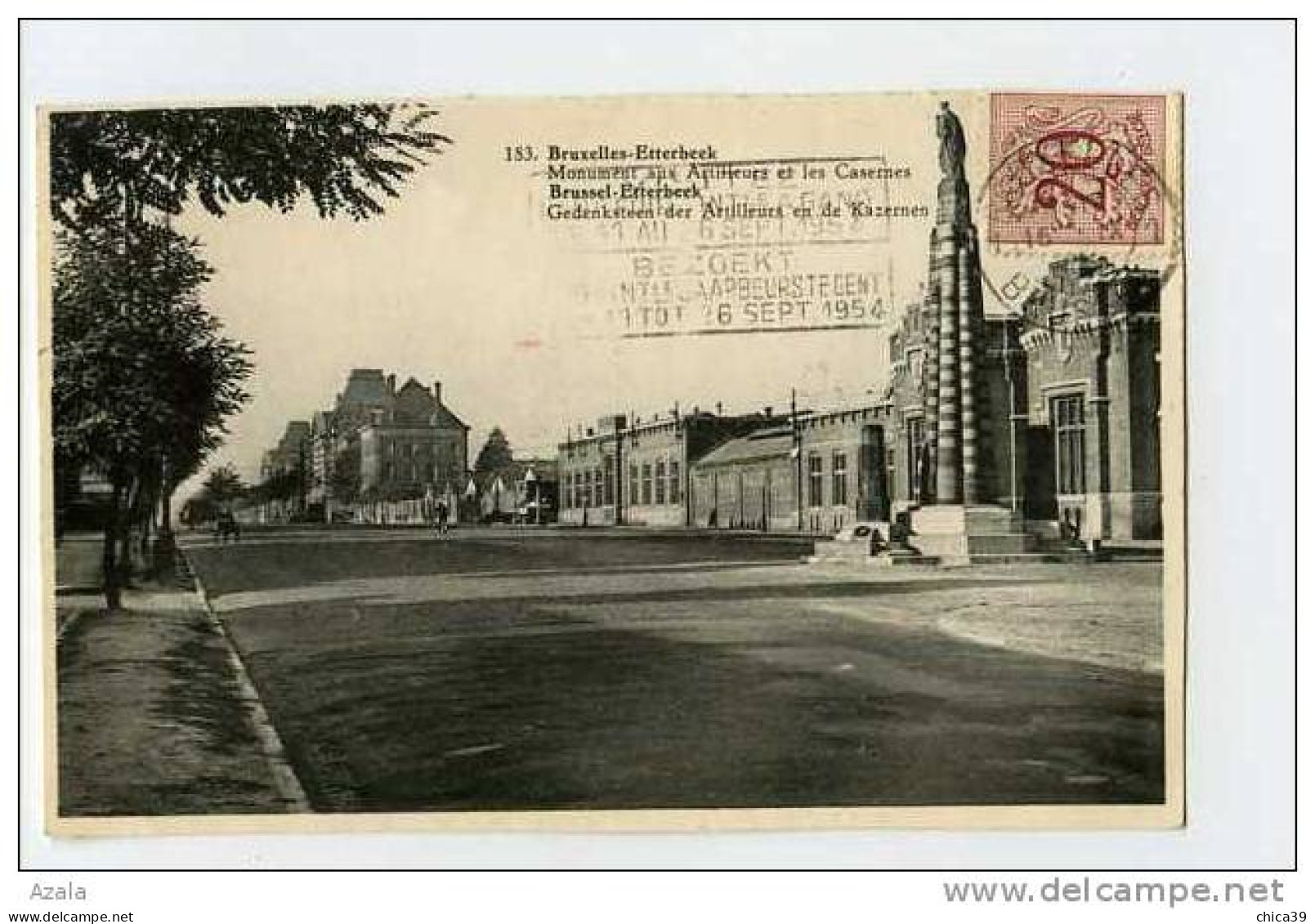 008886  -  ETTERBEEK  -  Monument Aux  Artilleurs Et Les Casernes - Etterbeek