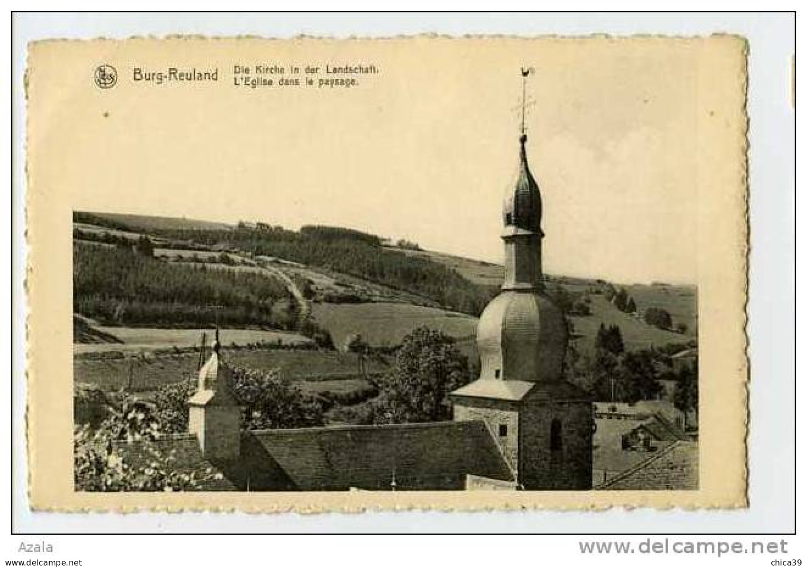 008842  -  BURG-REULAND  -  L'Eglise Dans Le Paysage - Burg-Reuland