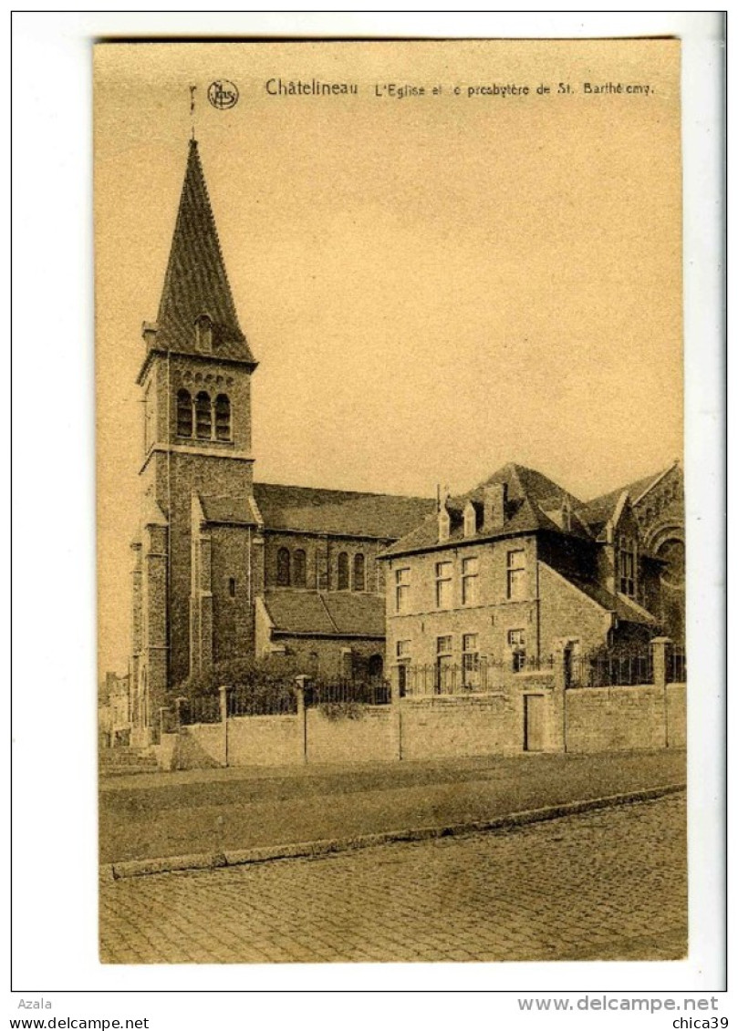 18114   -   Châtelineau   -   L'Eglise Et Le Presbytère De St. Barthélemy - Châtelet