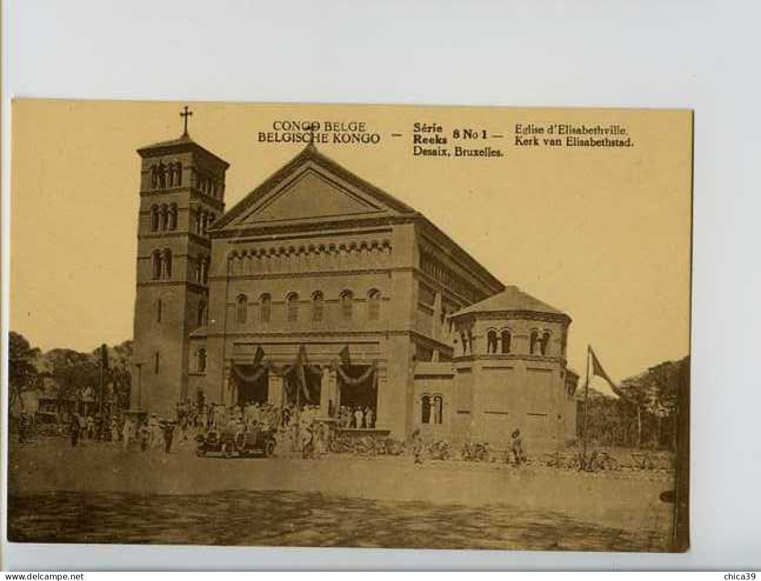 011877 -  Congo Belge  -  Elisabethville  Eglise - Lubumbashi