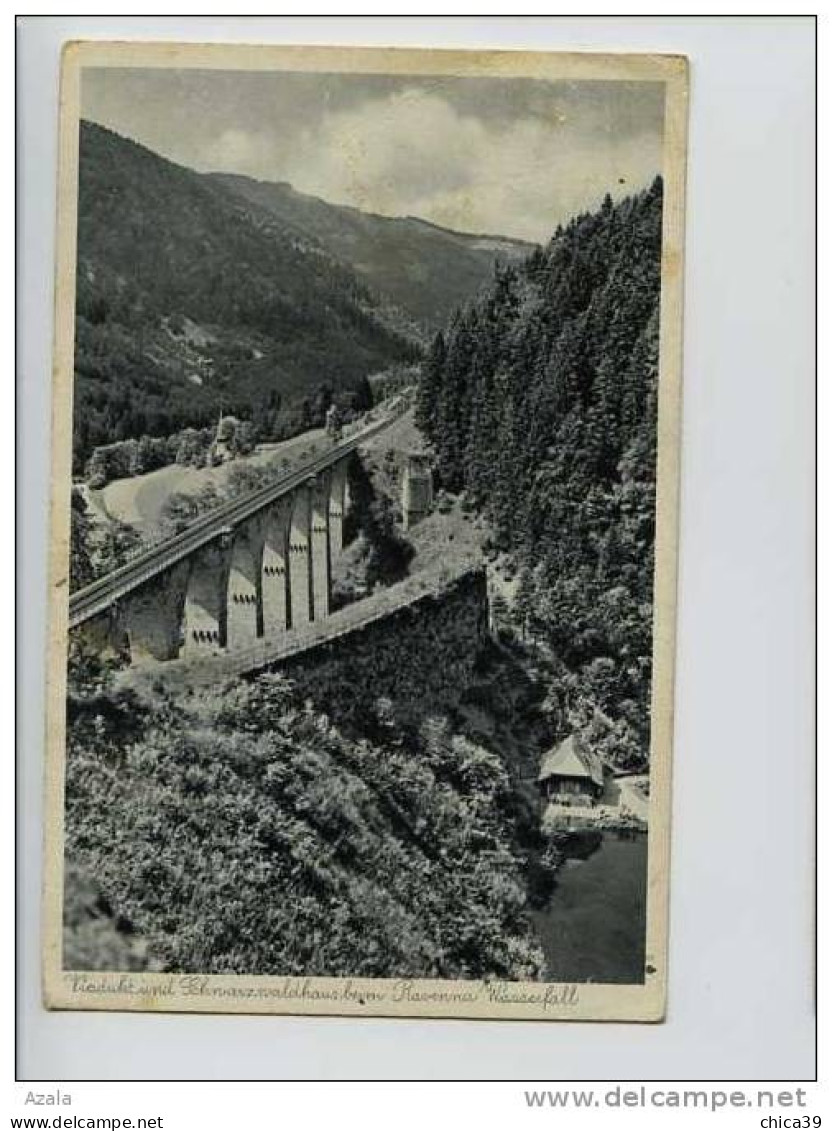 015684  -  Das Höllental B. Freiburg I. Schwarzwald   -  Viadukt Beim Ravenna Wasserfall - Höllental