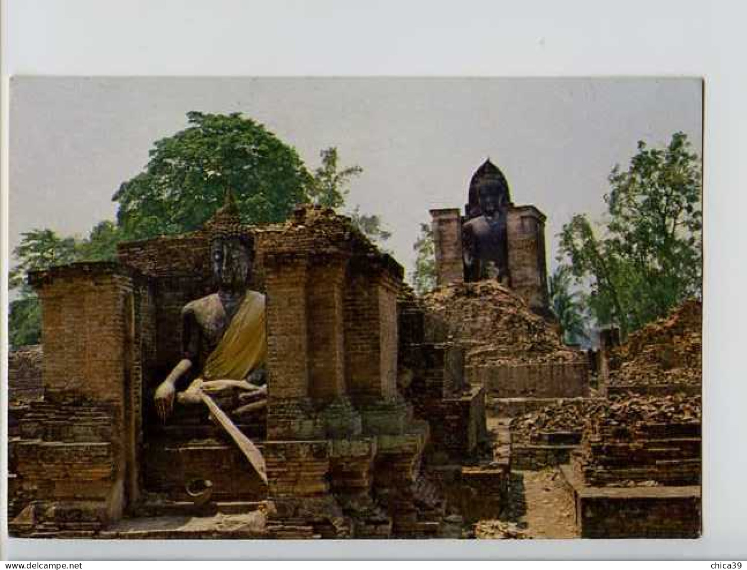 011785  -  A Buddha Statue Of Wat Mahathat, A Ruined Temple, Sukhothai Province THAILAND - Thaïlande
