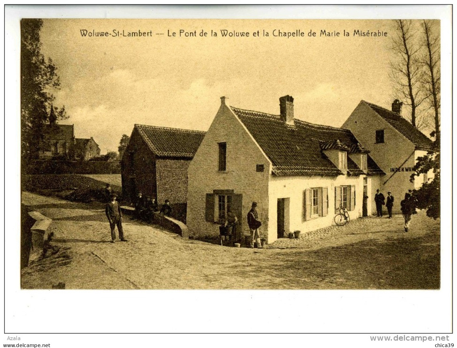 18524   -   Woluwe-St-Lambert  -  Le Pont De La Woluwe Et La Chapelle De Marie La Miséricorde - Woluwe-St-Lambert - St-Lambrechts-Woluwe