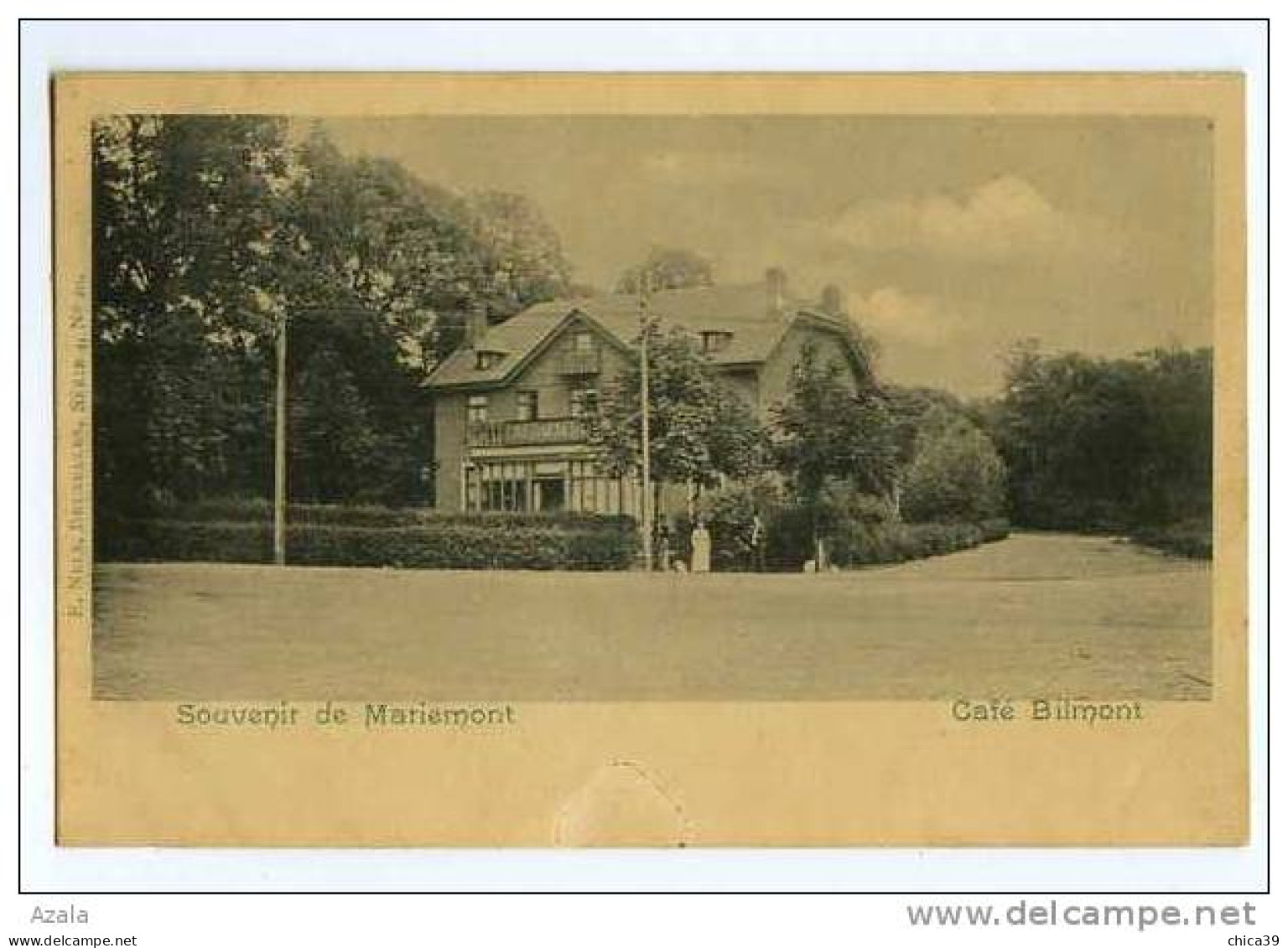 003920  -  Souvenir De MARIEMONT   -   Café Bilmont - Morlanwelz