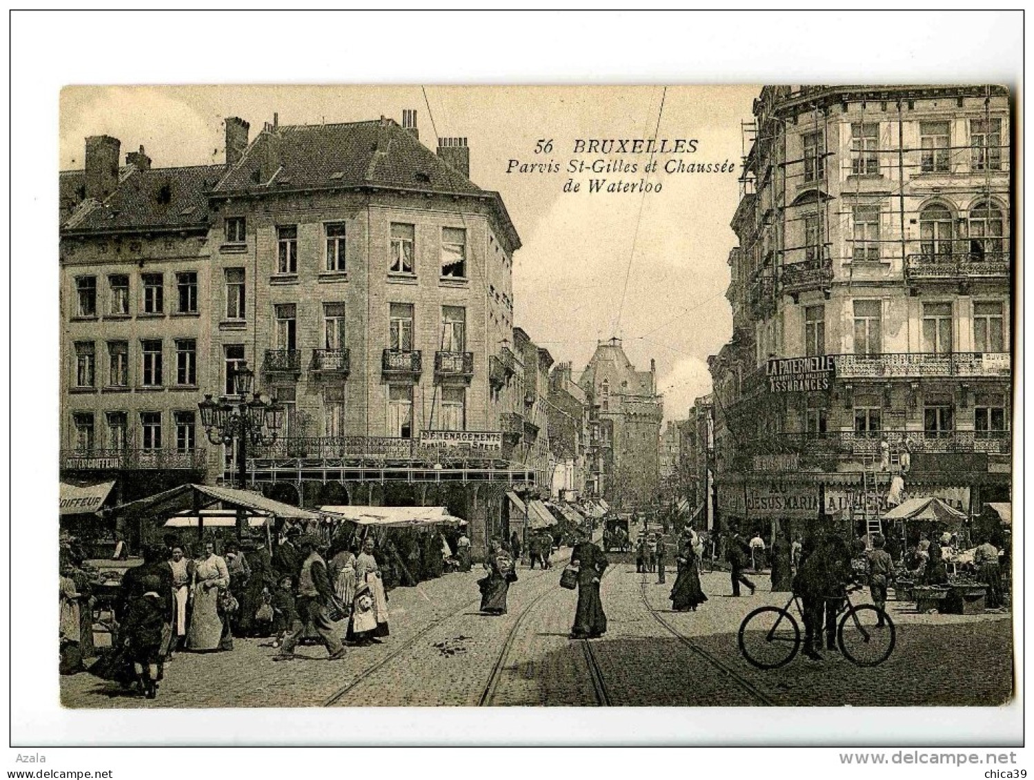 017029 Bruxelles - Parvis St-Gilles Et Chaussée De Waterloo - Avenues, Boulevards