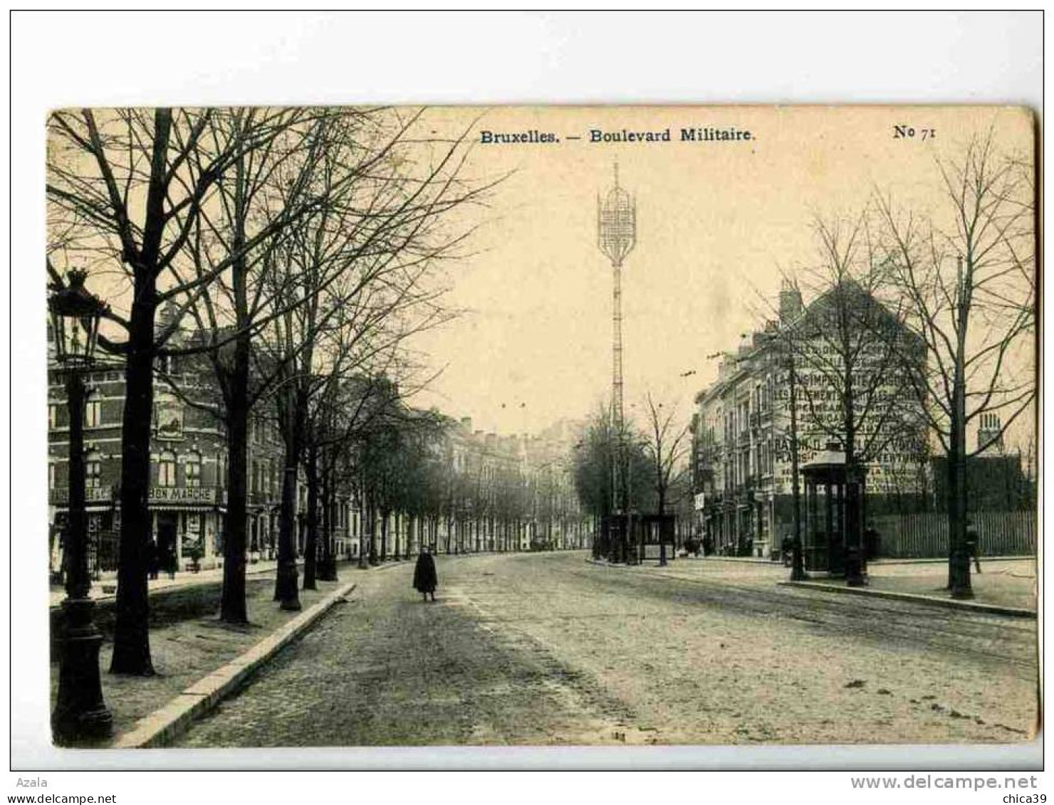 016727  Bruxelles  - Boulevard Militaire - Lanen, Boulevards