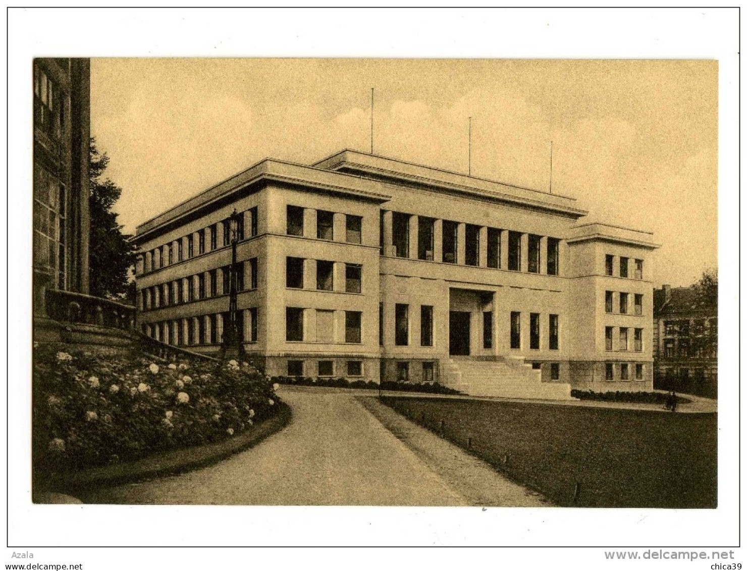 A 18676   -   2 Cartes  -  Institut Dentaire G. Eastman  -  Rue Belliard  -  Façade Monumentale  -  Salle D'attente - Salute, Ospedali