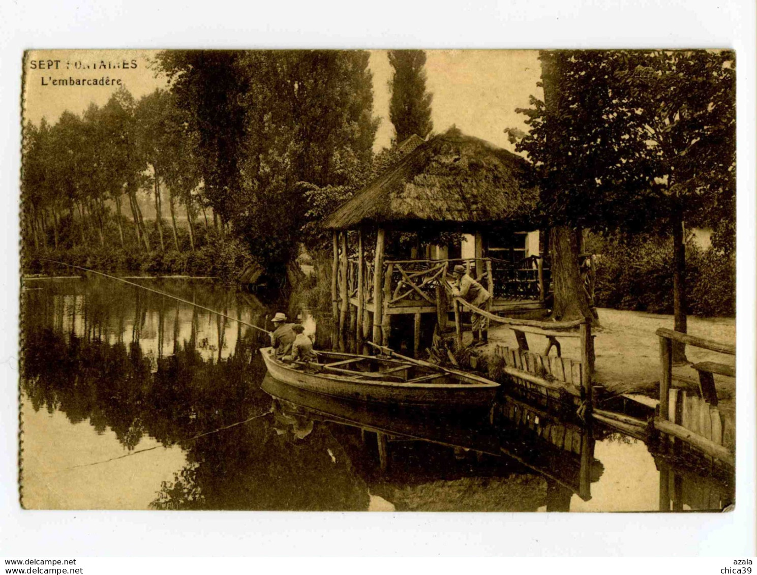 A 18871    -   2 Cartes  -  Sept Fontaines  -  L'Embarcadère Et Vue Sur Le Grand Etang - Braine-l'Alleud