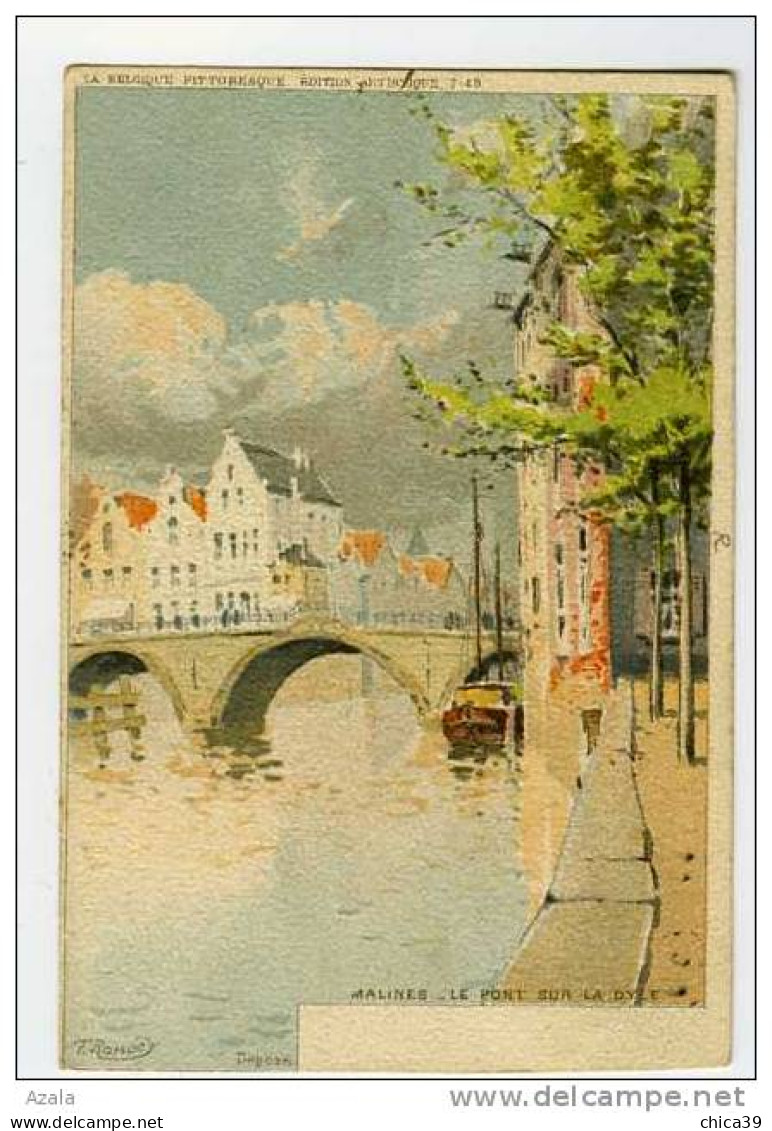 002884  -  Malines  -  Le Pont Sur La Dyle Par L'Illustrateur RANOT - Malines