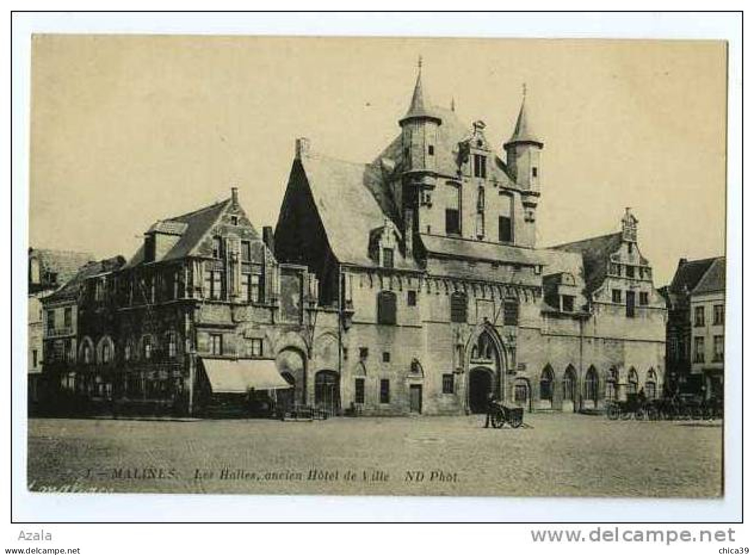 004572  -  MALINES  -  Les Halles, Ancien Hôtel De Ville - Malines