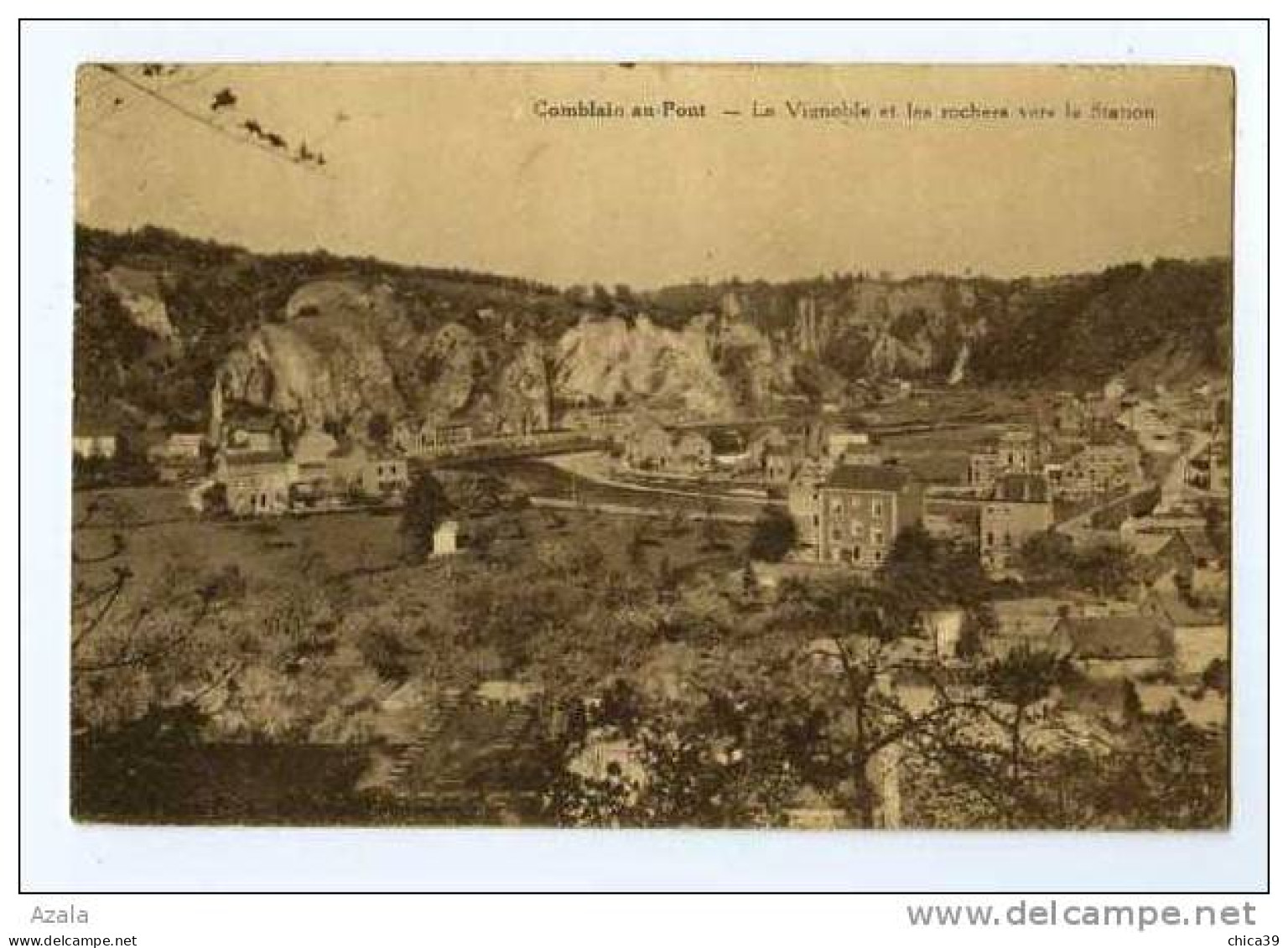 004556  -  COMBLAIN-au-PONT   -  Le Vignoble Et Les Rochers Vers La Station - Comblain-au-Pont