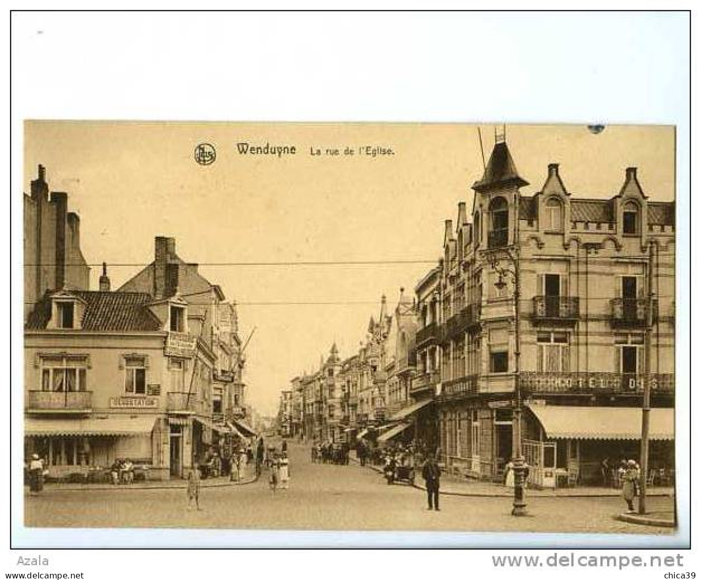 007548  -  WENDUINE  -  La Rue De L'Eglise - Wenduine