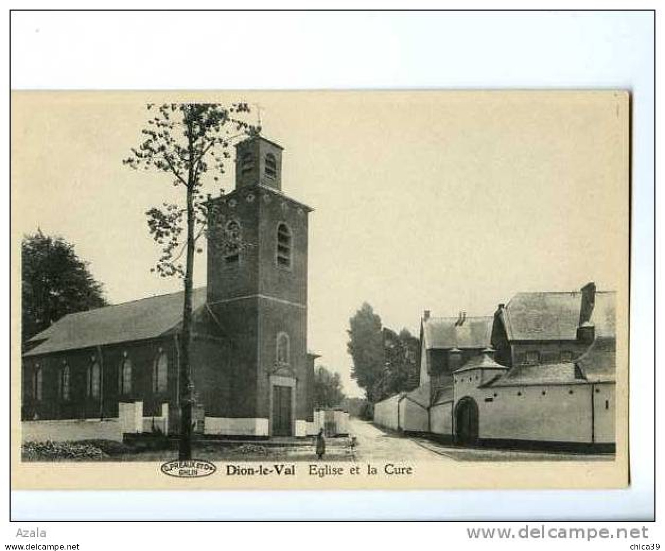 016015  -  Dion-le-Val  -  Eglise Et La Cure - Chaumont-Gistoux