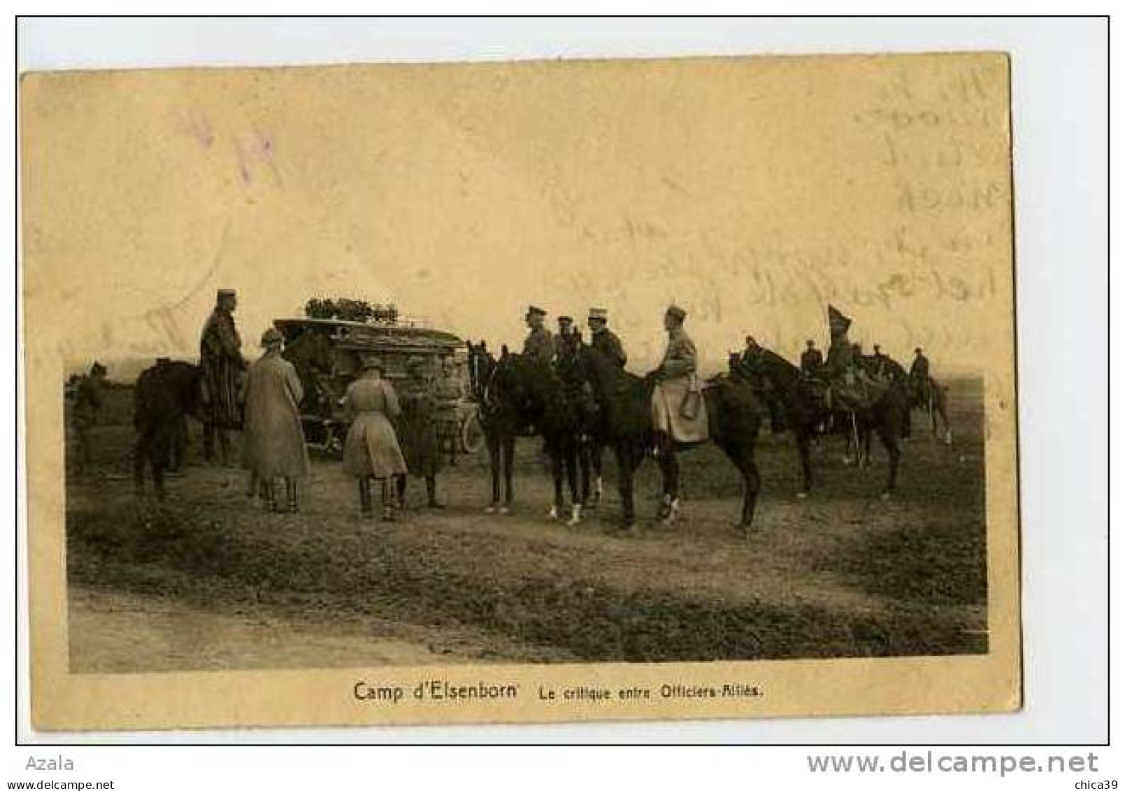 007218  -  Camp D'Elsenborn  -  Le Critique Entre Officiers-Alliés - Elsenborn (camp)