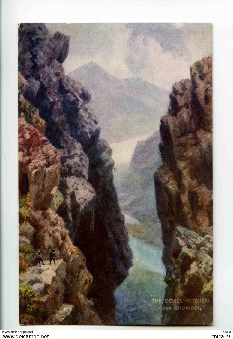 A 19511  -  H.B. Wimbush  -  Picturesque Wales  -  Snowdon  -  The Devil's Kitchen - Wimbush