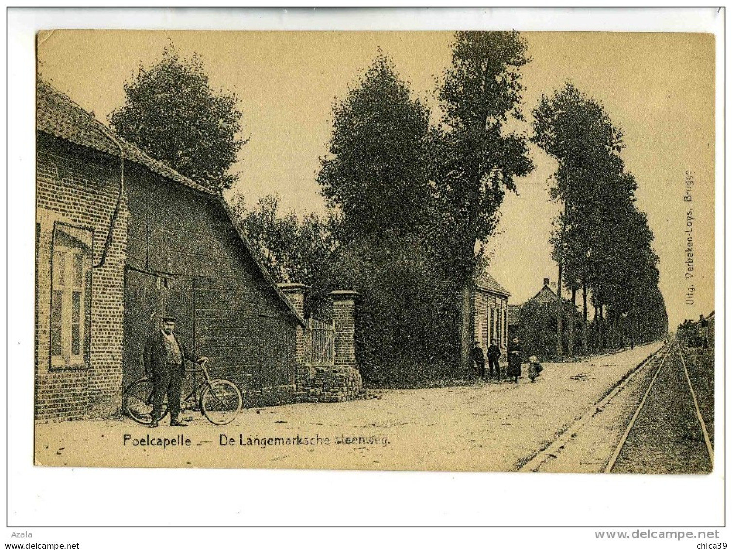 17548   -   Poelcapelle   -   De Langemarksche Steenweg - Langemark-Poelkapelle