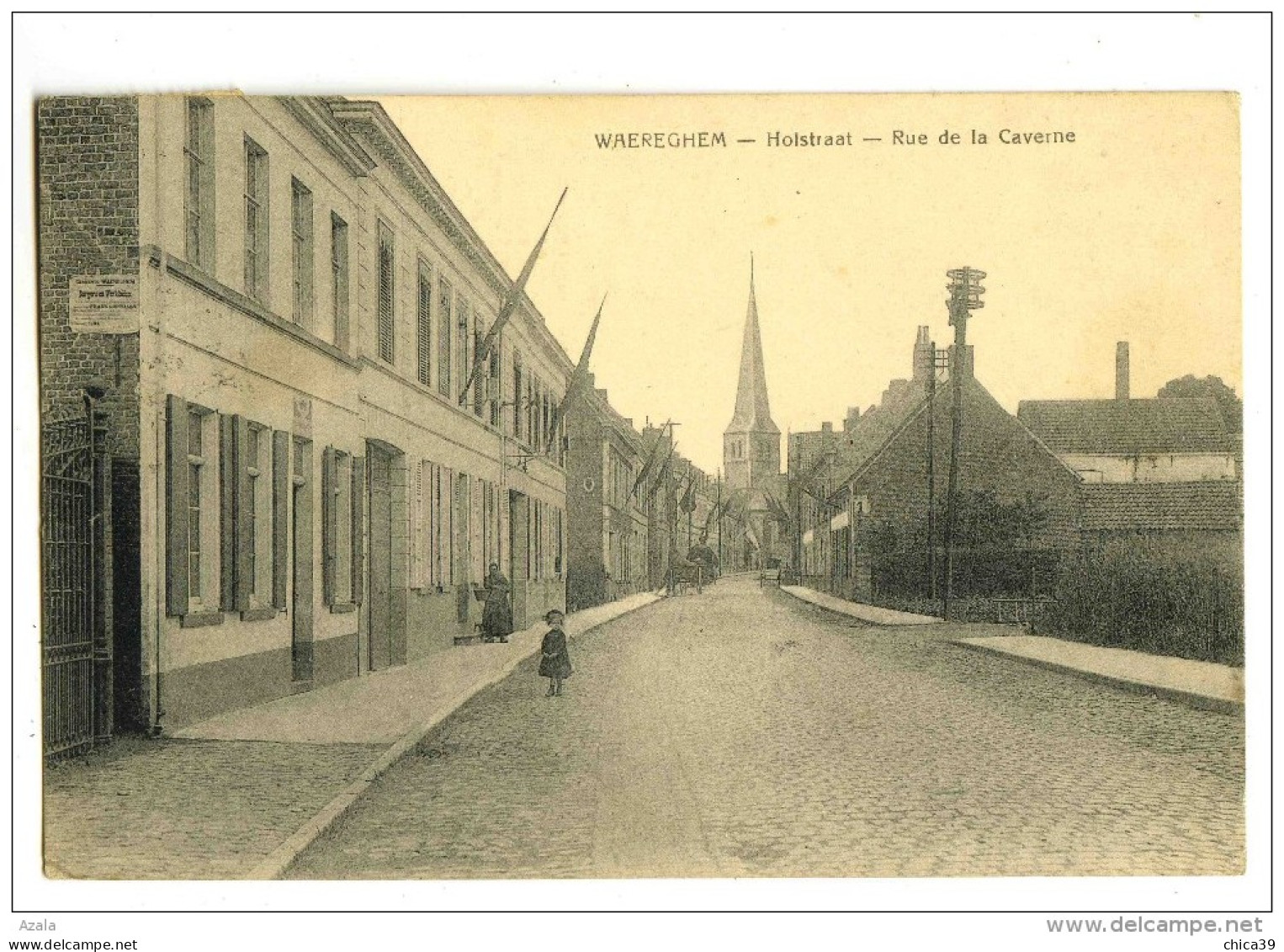 18545   -   Wareghem  -  Holstraat  -  Rue De La Caverne - Waregem