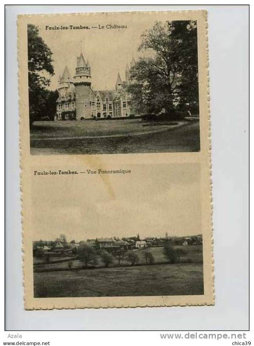 009441/43  -  FAULX-les-TOMBES  -  Le Château & Vue Panoramique - Gesves