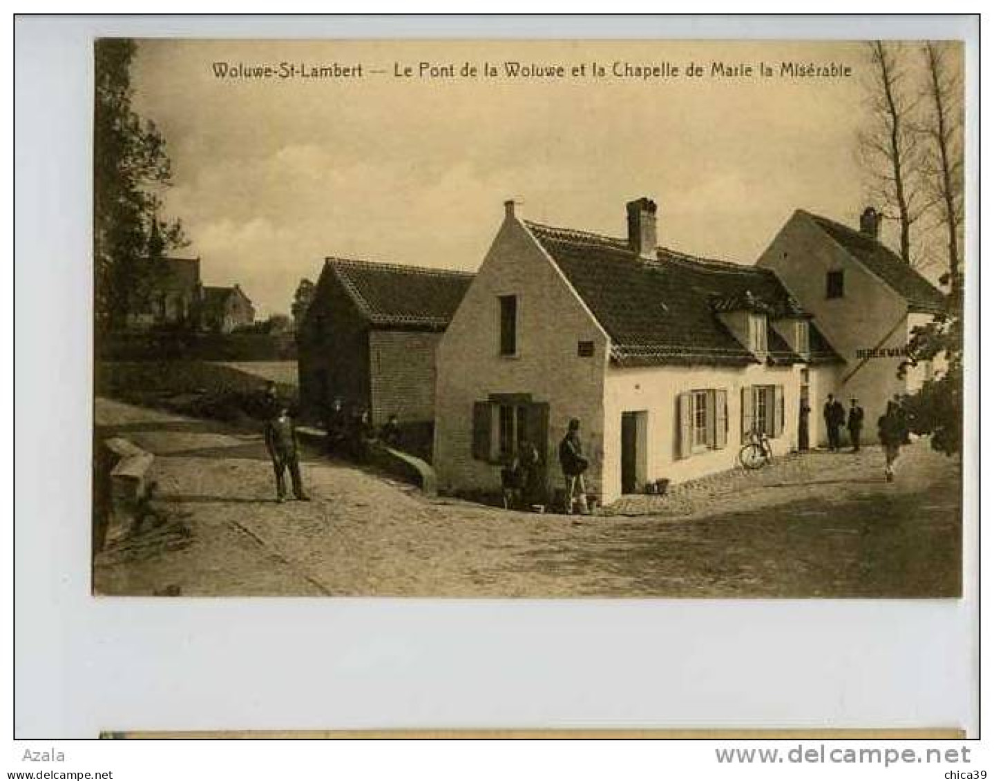 005547  -  WOLUWE-ST-LAMBERT  -  Le Pont De La Woluwe Et La Chapelle De Marie La Misérable - Woluwe-St-Lambert - St-Lambrechts-Woluwe