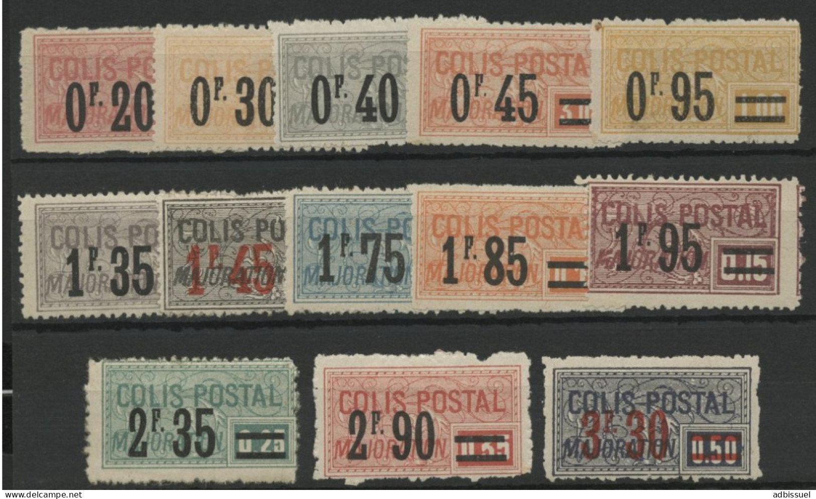 Colis Postaux N° 34 à 36 Neuf * (MH) (les N° 40 Et 44 Neufs ** (MNH)) COTE 85 € Voir Description - Mint/Hinged