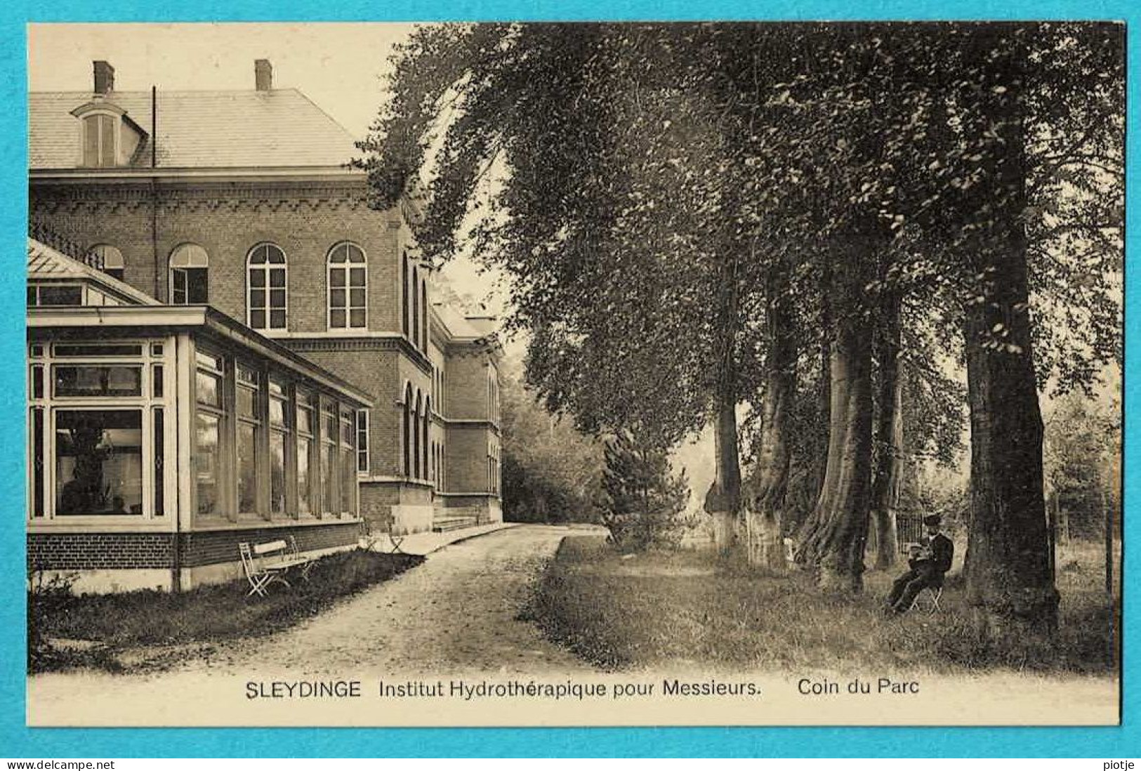 * Sleidinge - Sleydinge (Evergem - Oost Vlaanderen) * (M. Marcovici) Institut Hydrothérapique Pour Messieurs, Parc - Evergem