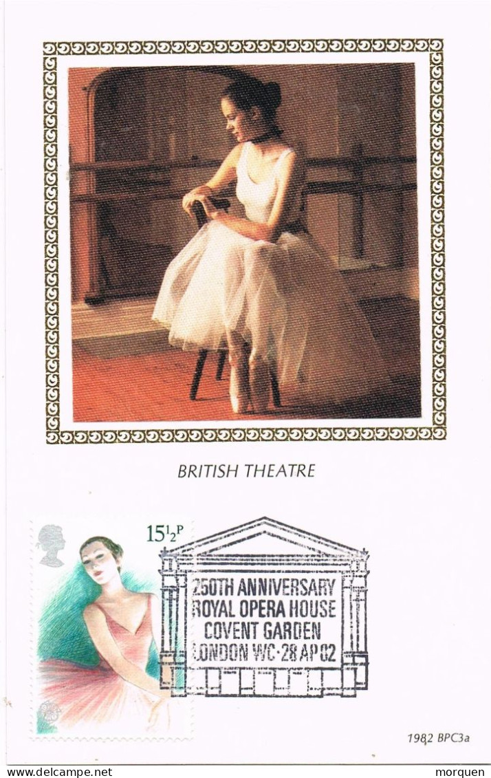 50971. Tarjeta Maxima COVENT GARDEN LONDON, England 1982 Toyal Opera. British Theatre. Terma EUROPA - Maximumkarten (MC)