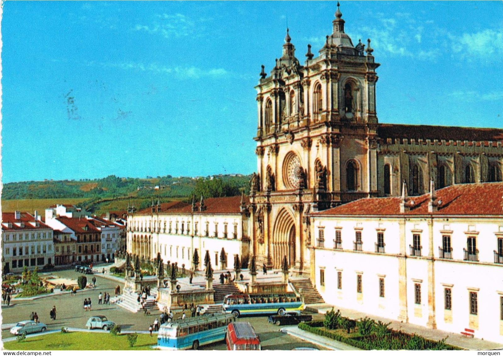 50972. Postal Ambulante BEIRA (Portugal) 1969. Vista ALCOBAÇA. Stamp Medicina - Lettres & Documents