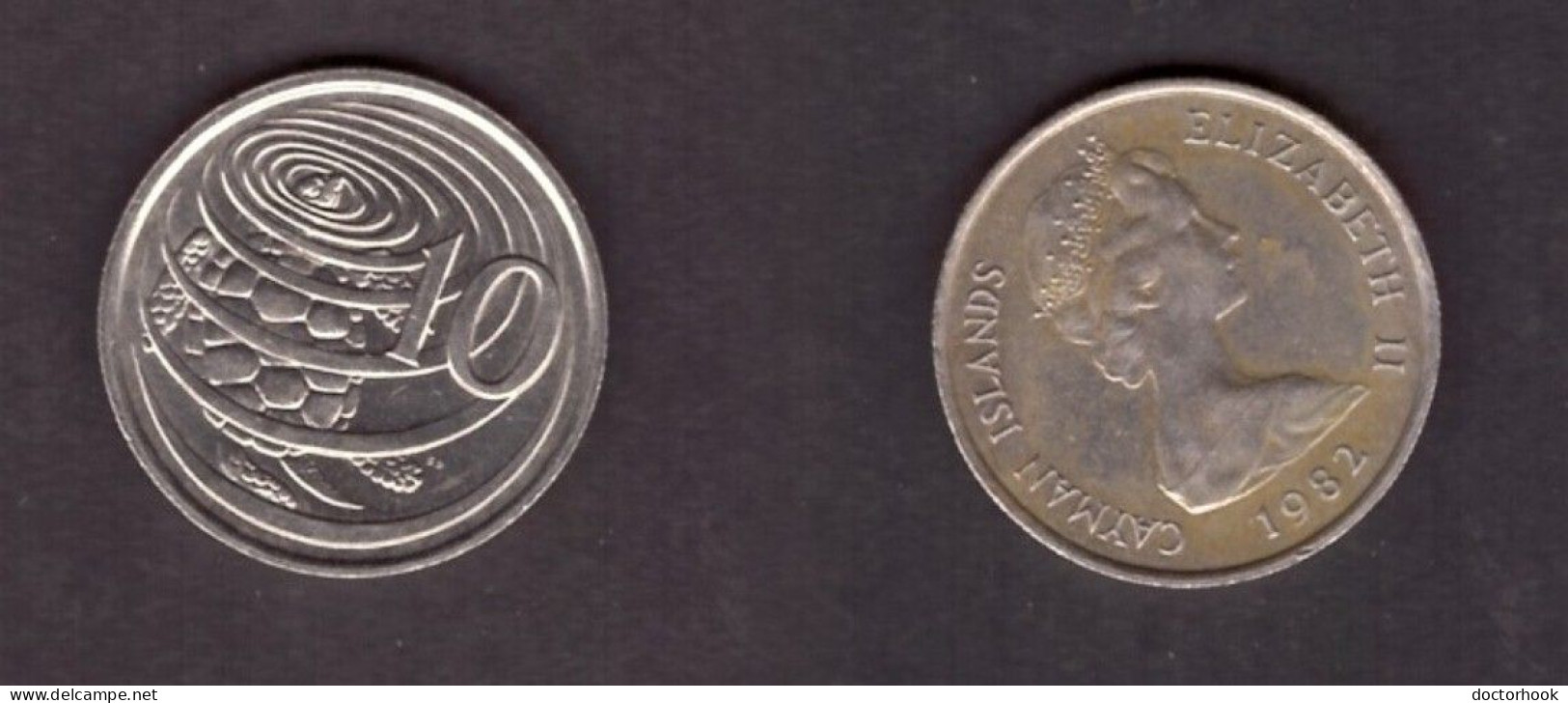 CAYMAN ISLANDS   10 CENTS 1982 (KM # 3) #7287 - Caimán (Islas)