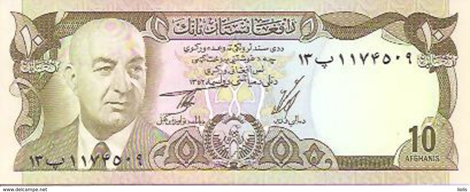 Afghanistan  P-47  10 Afghanis  1973  UNC - Afghanistán