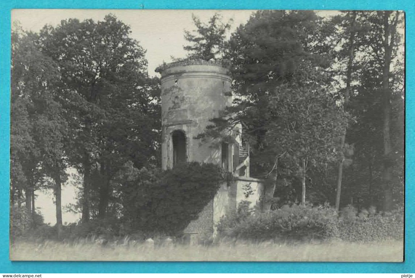 * Leeuwergem (Zottegem - Oost Vlaanderen) * (Fotokaart - Carte Photo) De Toren Na Den Oorlog, Tour, Tower, Unique, TOP - Zottegem