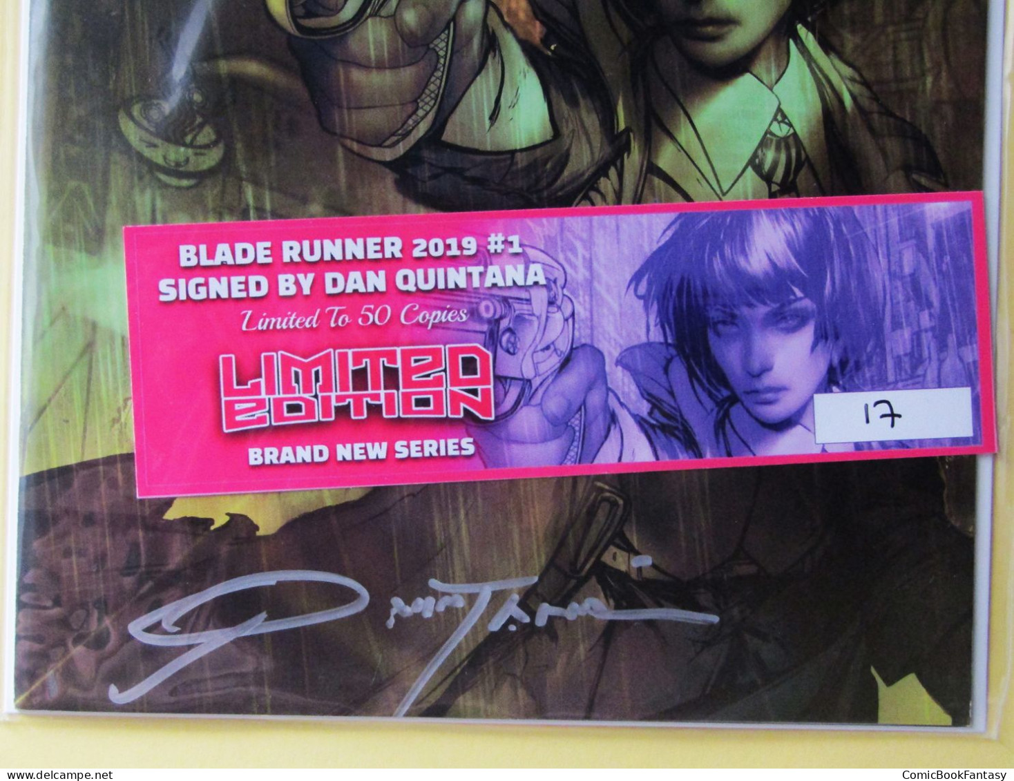 Blade Runner #1 Dan Quintana Cover Signed With COA Limited Edition 17/50 2019 NM - Autres Éditeurs