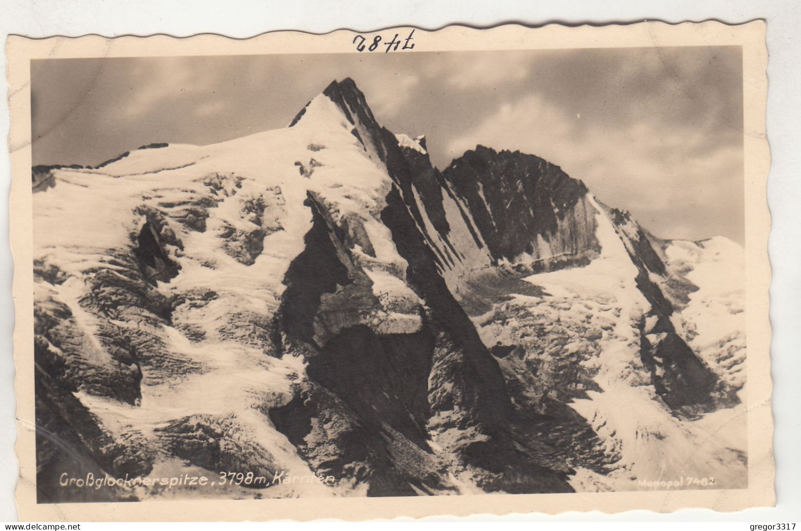 D1855) GROßGLOCKNER - Grossglocknerspitze 3798m - Kärnten - Tolle Alte FOTO AK - Heiligenblut