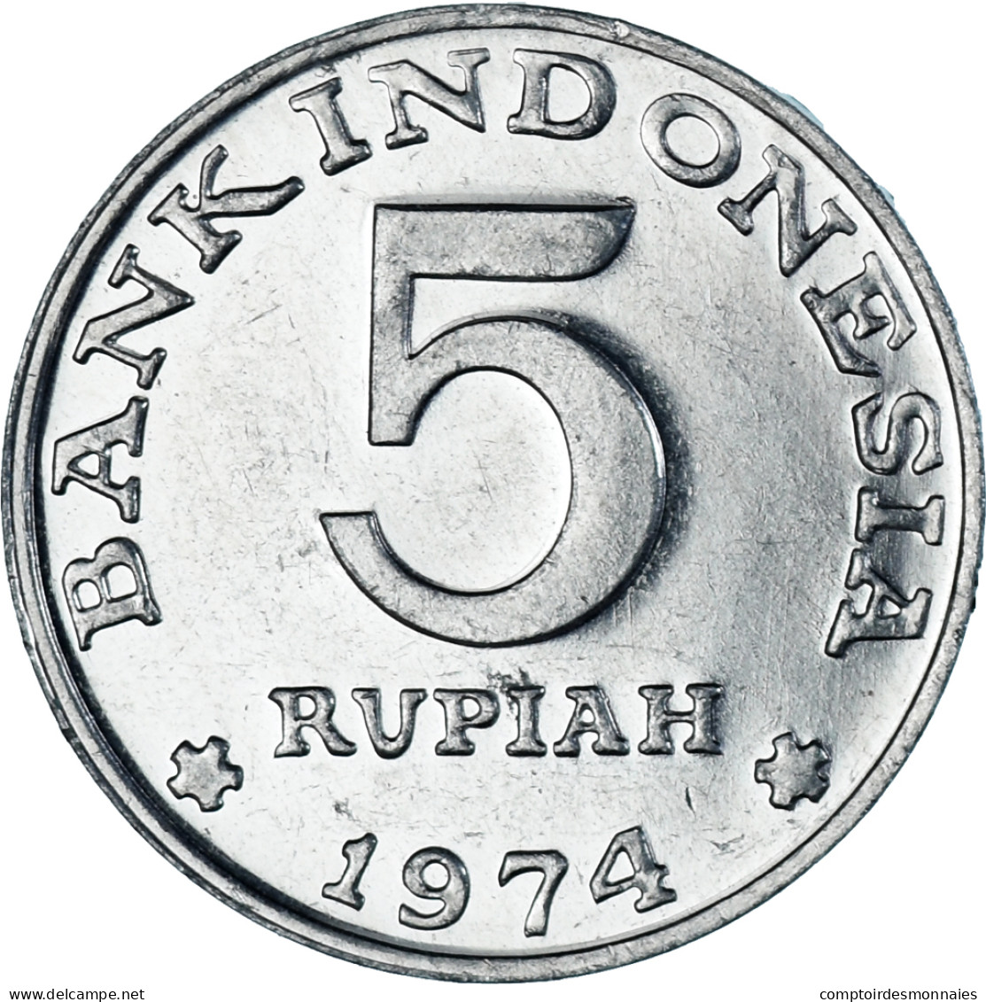 Monnaie, Indonésie, 5 Rupiah, 1974 - Indonésie