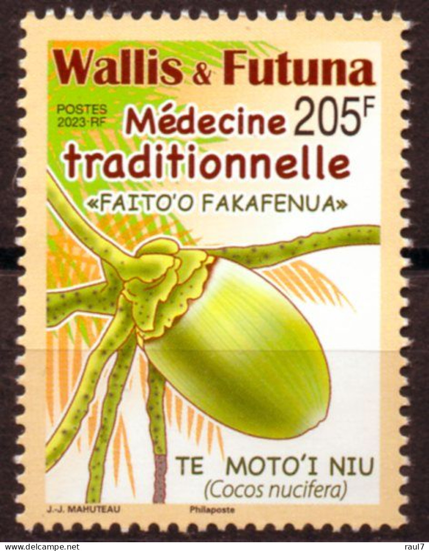 Wallis Et Futuna 2023 - Médecine Traditionnelle, Coco - 1 Val Neuf // Mnh - Ungebraucht