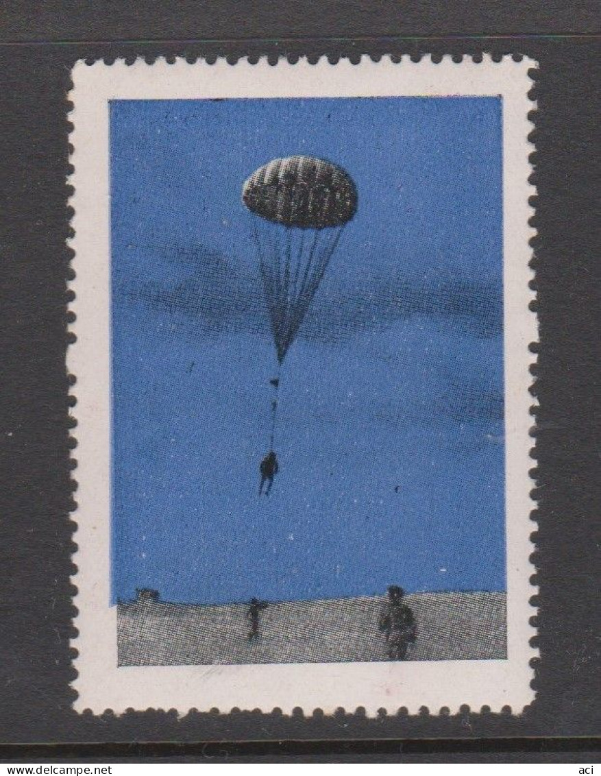 Italy Cinderella Vignetta Erinnofilia Paracadutismo 4 Copies,MNH, - Autocollants