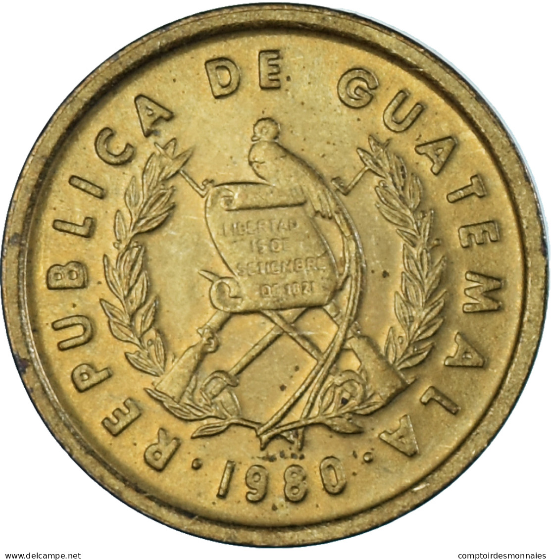 Monnaie, Guatemala, Centavo, Un, 1980 - Guatemala