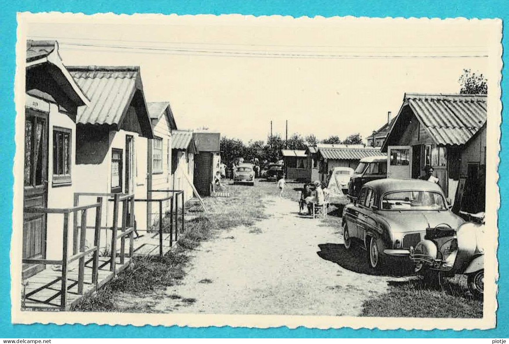 * Bredene - Breedene Sur Mer (littoral - Kust) * (Nels, Grand Bazar, Nr 1007) Camping Astrid Nr 11, Oldtimer, Vespa - Bredene