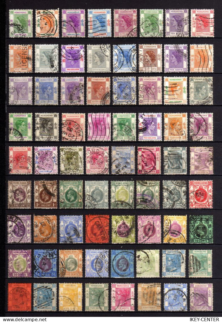 B480-INTERESTING LOT Of USED STAMPS From HONG KONG (china).LOTE De Sellos USADOS De HONG KONG (chine). - Oblitérés