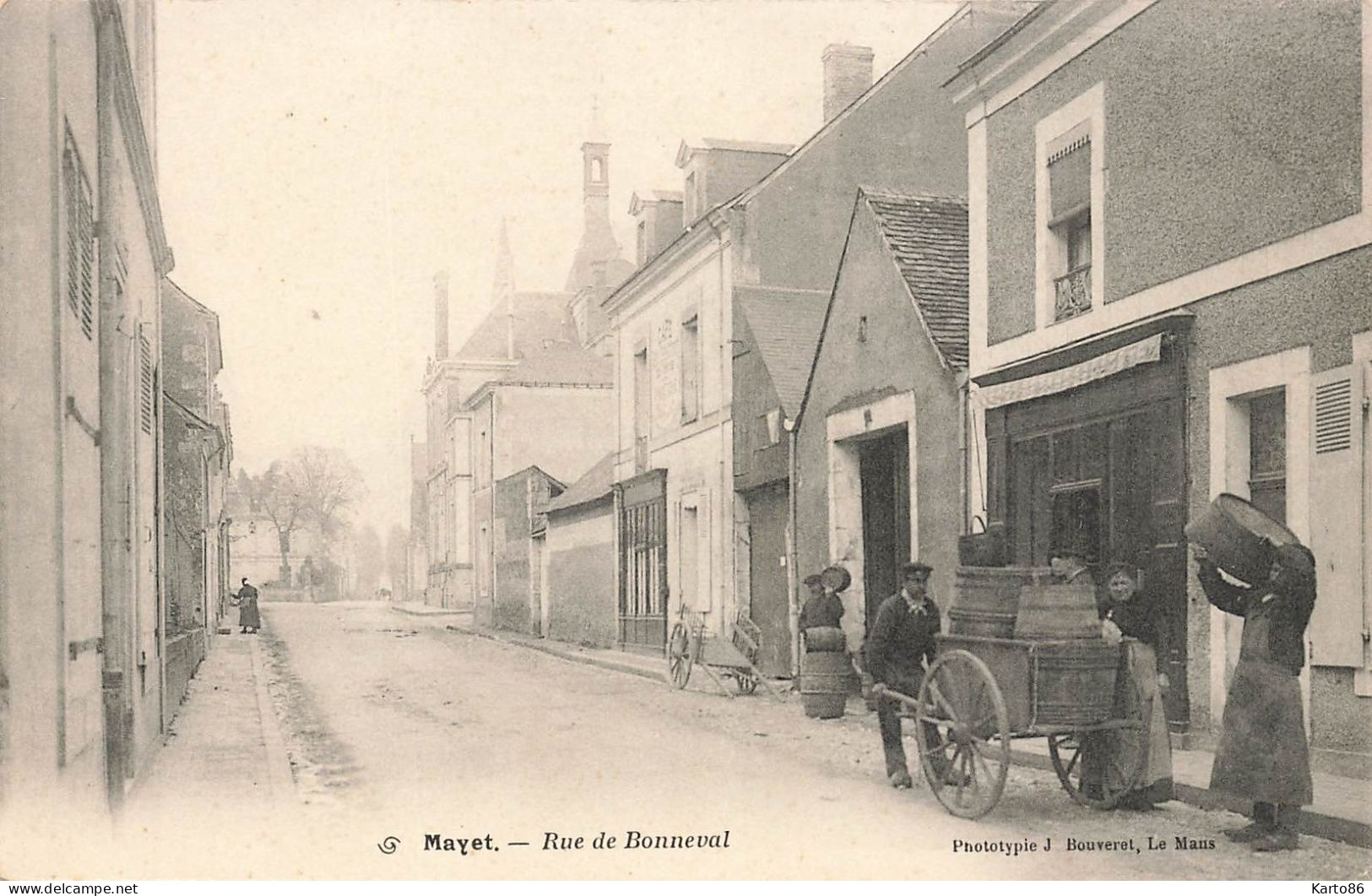 Mayet * La Rue De Bonneval * Commerce Magasin - Mayet
