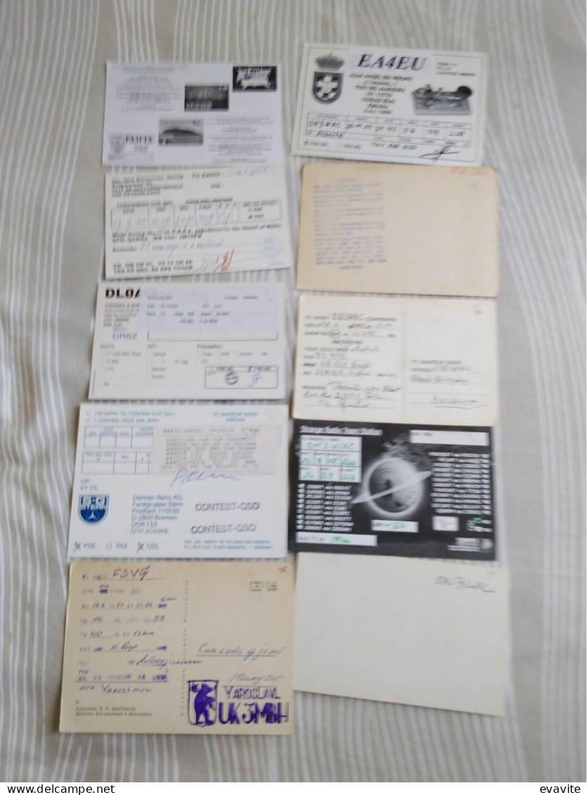 Lot De 21 Cartes QSL   Radio Amateur Et Autres     Tous Pays à Voir.... Scan Recto-verso - Other & Unclassified