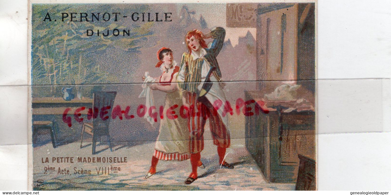 21- DIJON - CHROMO A. PERNOT GILLE - LA PETITE DEMOISELLE 2 ACTE SCEN VII- - Sonstige & Ohne Zuordnung