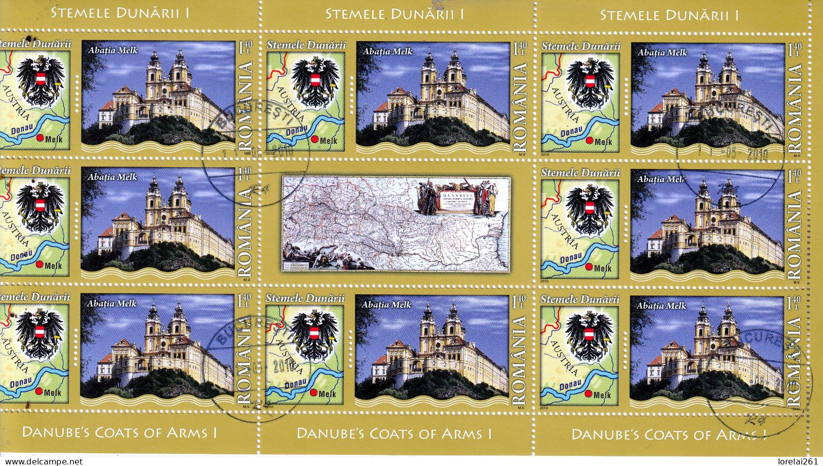 2010 - Les Armoiries Du Danube (I) Mi No Block 468 II - Used Stamps