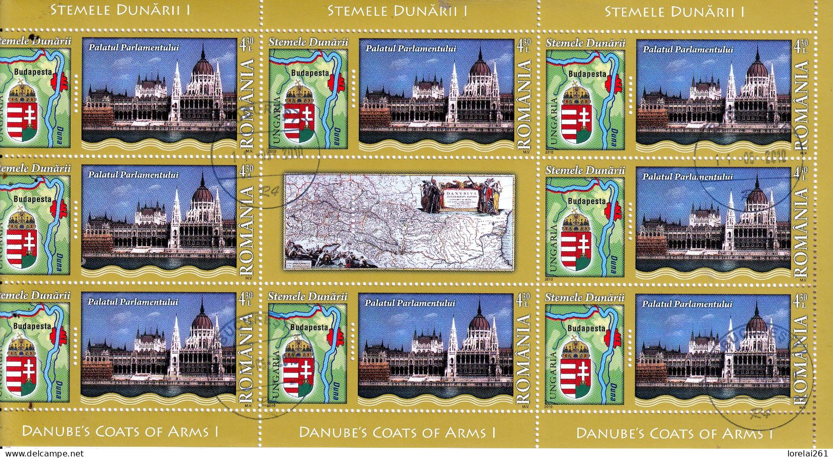 2010 - Les Armoiries Du Danube (I) Mi No Block 468 II - Used Stamps